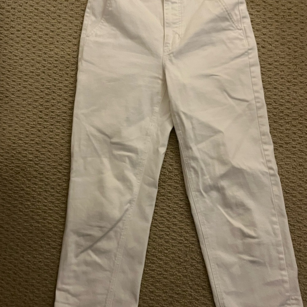 Everlane Cropped White Pants